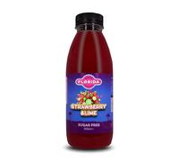 Florida Soda Syrup Compatible with SodaStream - 500 ml, Mix n Match, Multiple Flavours, Concentrates, Flavourings For Fizzy Drinks (Strawberry & Lime Sugar Free)
