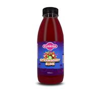 Florida Soda Syrup Compatible with SodaStream - 500 ml, Mix n Match, Multiple Flavours, Concentrates, Flavourings For Fizzy Drinks (Strawberry & Lime)