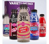 Florida Soda Syrup Compatible With Sodastream - Aspartame Free Standard Range | Strawberry, Sour Apple, Cola, Raspberry & Exotic Fruits Flavours (Standard, 5 Pack)