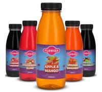 Florida Soda Syrup Compatible With Sodastream - Mixed Fruit Range Apartame Free | Apple, Orange, Mango, Blackberry, Cherries, Berries, Strawberry & Lime (Mixed Fruits, 5 Pack)