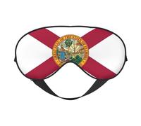 Florida State Flag Comfortable Sleeping Aid Soft Eye Mask Adjustable Blackout Cover Reversible Night Rest