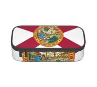 Florida State Flag Large Capacity Pencil Case Stationery Storage Bag with Zipper Boys Girls Students School