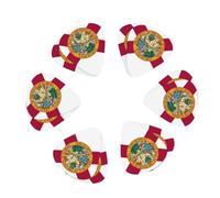 Florida State Flag Print Guitar and Ukulele Picks For Music Lovers 12 PCS Mixed Gauges(0.46/0.71/0.96mm)