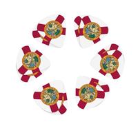Florida State Flag print Guitar Picks 12PCS Mixed Gauges(0.46/0.71/0.96mm) with Case, for Guitar/Ukulele
