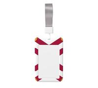 Florida State Flag Printed Card Badge Holder with Neck Strap, Vertical Cards Holder Anti-Scratch and Easy-Scan, for Office, School