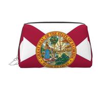 Florida State Flag Printed Handheld Makeup Case, Spacious Toiletry Organizer Designed for Brushes and Toiletries