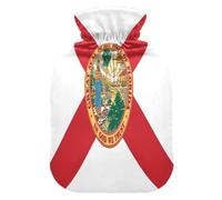 Florida State Flag (USA) Hot Waterbottle with Soft Cover, 1L Hotwater Bag for Arthritis