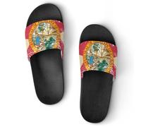 Florida State Flag Women's House Slippers for Men Shower Slides Bathroom Shoes Sandals 41 (255mm)