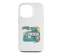Florida State Map Road Trip Jacksonville Miami Tampa Orlando Case for iPhone 13 Pro