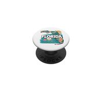 Florida State Map Road Trip Jacksonville Miami Tampa Orlando PopSockets Adhesive PopGrip