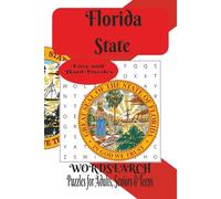 Florida State Word Search Book.: Word Search with easy to read print about Florida State wildlife, Marine life, Cities and more. 6x9 inches, 110 ... Gift for Vacations, Holidays and Free times.