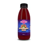 Florida Syrups Flavours Compatible with Sodastream Machines - Soda Drink Flavourings 330 ml (Pack of 1), Strawberry & Lime Sugar Free