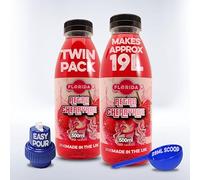 Florida Syrups Flavours Compatible with Sodastream Machines - Soda Drink Flavourings 500 ml (Pack of 2) (500 ml (Pack of 2), Cherryade)