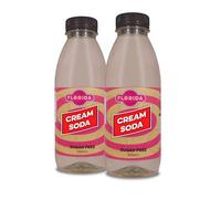 Florida Syrups Flavours Compatible with Sodastream Machines - Soda Drink Flavourings 500 ml (Pack of 2) (500 ml (Pack of 2), Cream Soda Sugar Free)