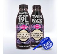 Florida Syrups Flavours Compatible with Sodastream Machines - Soda Drink Flavourings 500 ml (Pack of 2) (500 ml (Pack of 2), Dandelion & Burdock Sugar Free)