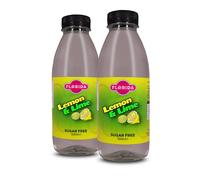 Florida Syrups Flavours Compatible with Sodastream Machines - Soda Drink Flavourings 500 ml (Pack of 2) (500 ml (Pack of 2), Lemon & Lime Sugar Free)