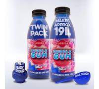 Florida Syrups Flavours Compatible with Sodastream Machines - Soda Drink Flavourings 500 ml (Pack of 2) (500 ml (Pack of 2), Bubble Gum)