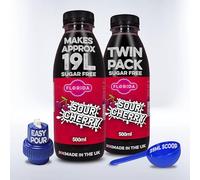 Florida Syrups Flavours Compatible with Sodastream Machines - Soda Drink Flavourings 500 ml (Pack of 2) (500 ml (Pack of 2), Sour Cherry Sugar Free)