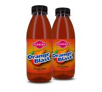 Florida Syrups Flavours Compatible with Sodastrem Machines - Soda Drink Flavourings 500 ml (Pack of 2) (500 ml (Pack of 2), Orange Blast Sugar Free)