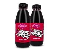 Florida Syrups Flavours Compatible with Sodastrem Machines - Soda Drink Flavourings 500 ml (Pack of 2), Sour Cherry Sugar Free)