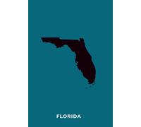 FLORIDA TEAL AND BLACK - Premium Lined Journal | 6" x 9" | Soft Cover | 120+ Pages - Bold State-Inspired Design: A High-Quality State Notebook - Ideal for School, Work, or Everyday Notes