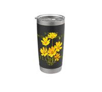 Florida Territory Coreopsis Wildflower Design Stainless Steel Insulated Tumbler