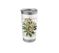 Florida Territory Flower Orange Blossom Design Stainless Steel Insulated Tumbler
