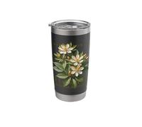 Florida Territory Flower Orange Blossom Design Stainless Steel Insulated Tumbler