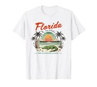 Florida The Sunshine State Alligator Beach Value Graphic T-Shirt