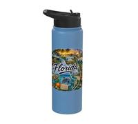 Florida The Sunshine State Tallahassee Capital Stainless Steel Insulated Water Bottle