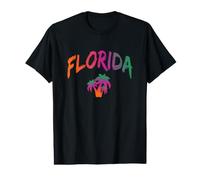 Florida - The Sunshine State - Tie Dye Text Print - Classic Value Graphic T-Shirt