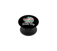 Florida Vacay Beach Vacation Palm Tree Take Me Siesta Key PopSockets Adhesive PopGrip