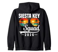 Florida Vacay Tourist Beach Vacation Squad Siesta Key Zip Hoodie