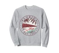 Florida Vintage State 1845 Shirt Flamingo Palm Shoreline Sweatshirt