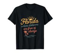 Florida Where Sunburns are Free of Charge Palm Waves T-Shirt