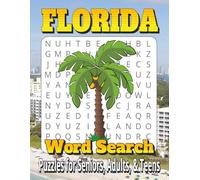 Florida Word Search Puzzle Book: Large Print Fun & Relaxing Brain Games Featuring Florida Cities, Beaches, Wildlife, and Landmarks for Seniors, Adults, and Teens