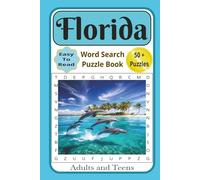 Florida Word Search Puzzle Book: Searches with Easy-to-Read Print about Florida Theme, Cities, Beaches and More | 6x9 inches, 112 pages | ... Gift for Vacation, Holidays and Unwind.