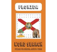 Florida Word Search Puzzle Book: Word Searches with Easy to Read Print about Florida, tropical animals, and More | 6x9 inches, 110 pages, 50+ Puzzles ... Gift for Vacations, Holidays & Free times