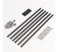 FLORIG Printer Accessories Compatible with One Set Diagonal push Rod L200 Rods Arms Kit + Magnetic Ball Joint + Steel Ball Compatible with kossel 3D Printer Parts Accessories