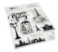 Florilèges Design Clear Stamp, Transparent/Green, Format : A5