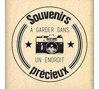 Florilèges Design Stamp fd116025 Wood Picture Label Wood Color 5 X 2.5 cm