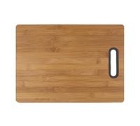 FLORINA Bamboo Chopping Board 23.5 x 30.5 cm I Natural Bamboo Kitchen Board TITOLARE with Silicone Handle I Kitchen Board Antibacterial I Universal Chopping Board for Cutting Cheese Meat Fruit