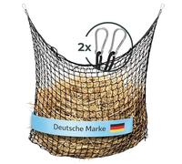Flori's Hay Net for Horses - Large Hay Bag for Horses 90 × 120 cm - Tight Mesh 4.5 cm - Horse Hay Net with Carabiner - Approx. 9 kg Hay - Slow Feeder