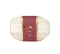 Floris London Luxury Santal Single Soap Bar, 100 g | Hand Wrapped & Finely Milled, Moisturising Shea Butter, Vegetable Base, Leaves Skin Soft & Delicately Scented
