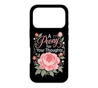 Florist A Peony For Your Thoughts Funny Flower Case for iPhone 17 Pro