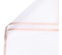 Florist Flower Bouquet Wrapping Paper, Golden Border Flower Bouquet Vellum Scrapbook Wrapping Paper 20 pcs Multicolor 58cmx58cm(Foggy White)