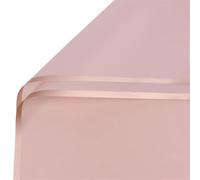 Florist Flower Bouquet Wrapping Paper, Golden Border Flower Bouquet Vellum Scrapbook Wrapping Paper 20 pcs Multicolor 58cmx58cm(Lotus Pink)