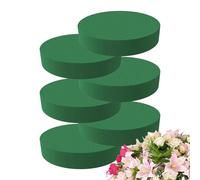 Florist Foam, 6-Pack Wet Dry Floral Foam, Green Flower Arrangement for Weddings Birthdays Home Decoration Craft Supplies Moisture Retention Lightweight Easy to Cut Shape Supports