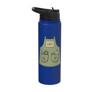 Florist Funny Floral Designer Gardener Apron Costume Stainless Steel Insulated Water Bottle