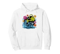Florist Gothic Dark Floral Skull Botanical Illustration Pullover Hoodie